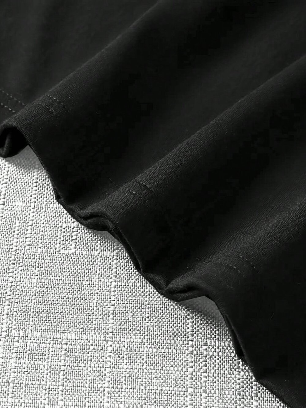 Black Casual Men's T-Shirt - Picture 6 of 6